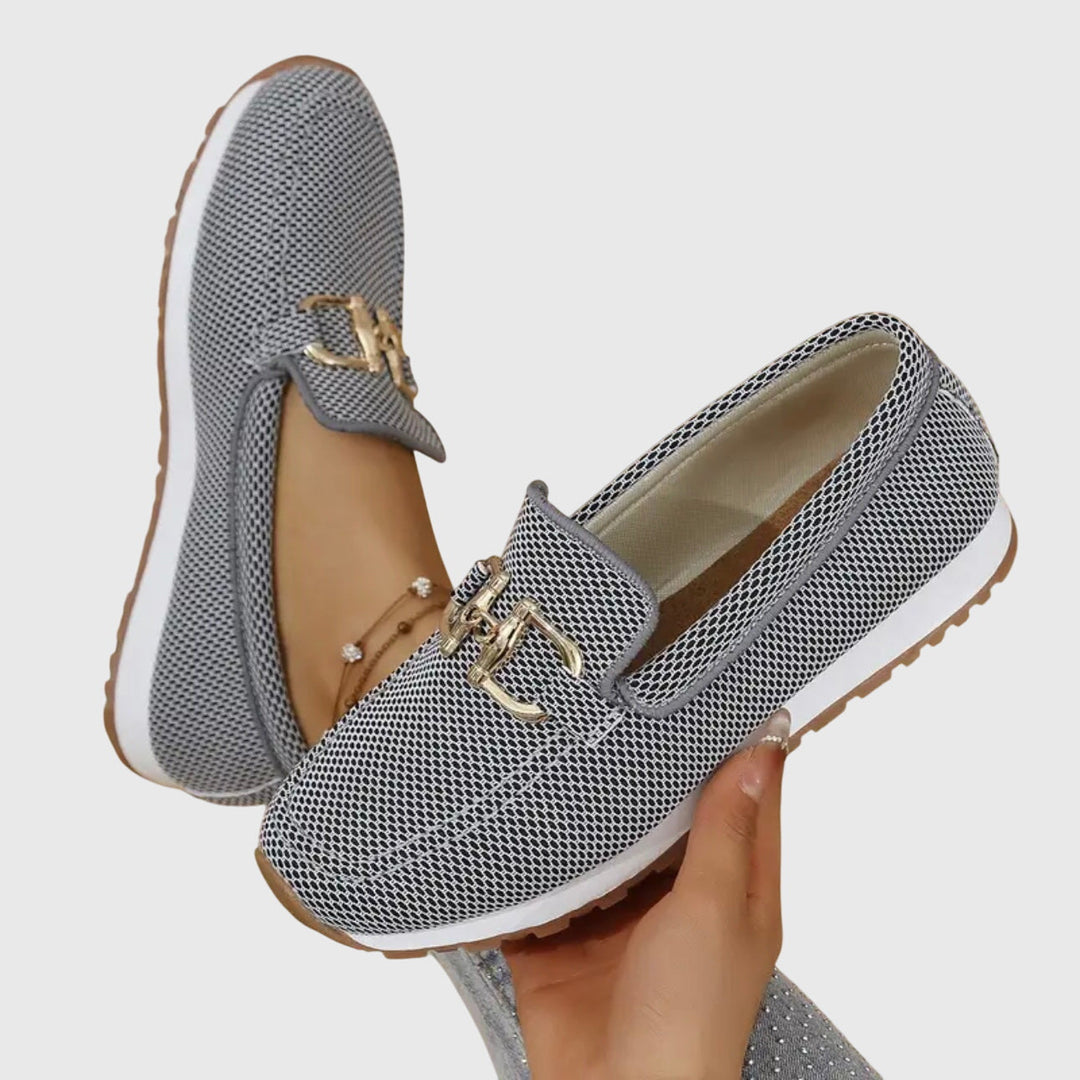 Loafers For Women | Decorative Hardware Closed Toe