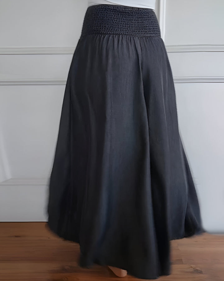 Women's Skirt | Wide Smocked Waistband
