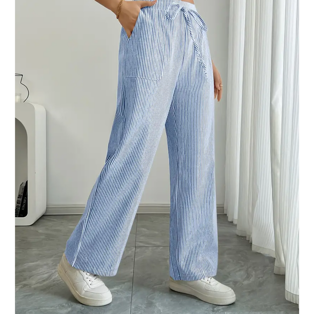 Women’s Pants | Striped With Pockets