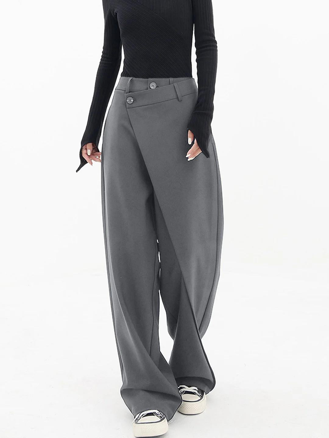 Women's Trousers | Overlap Waist Design