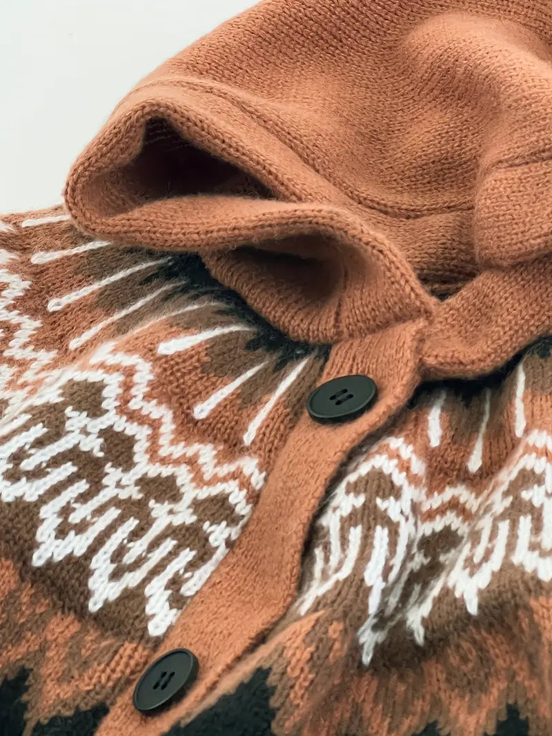 Women’s Cardigan | Hooded Button Front Pattern