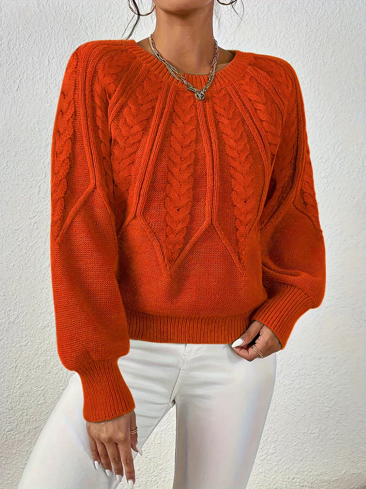 Women's Sweater | Cable Knit Sleeve