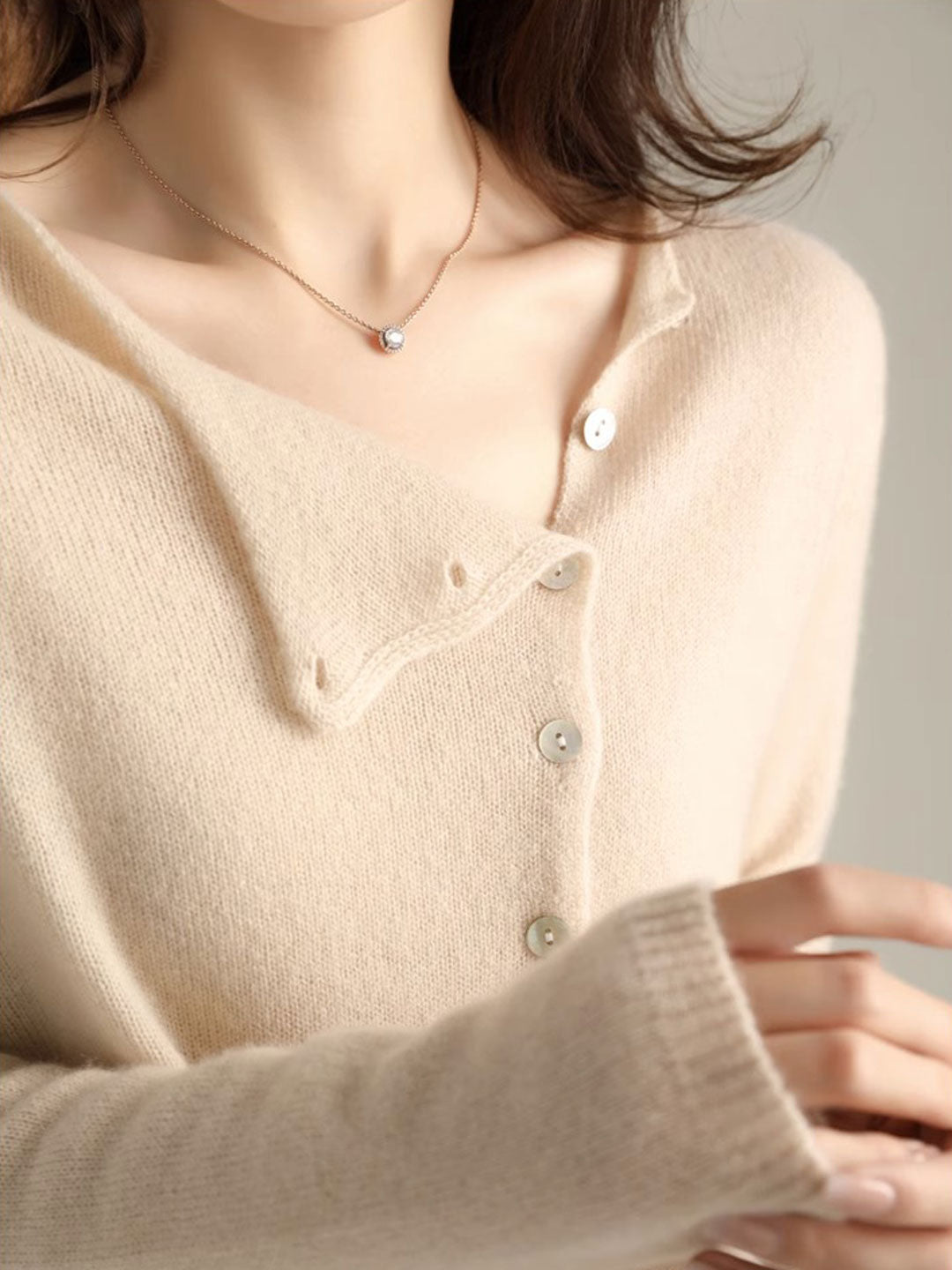 Women's Cardigan |  V-Neck Button Closure