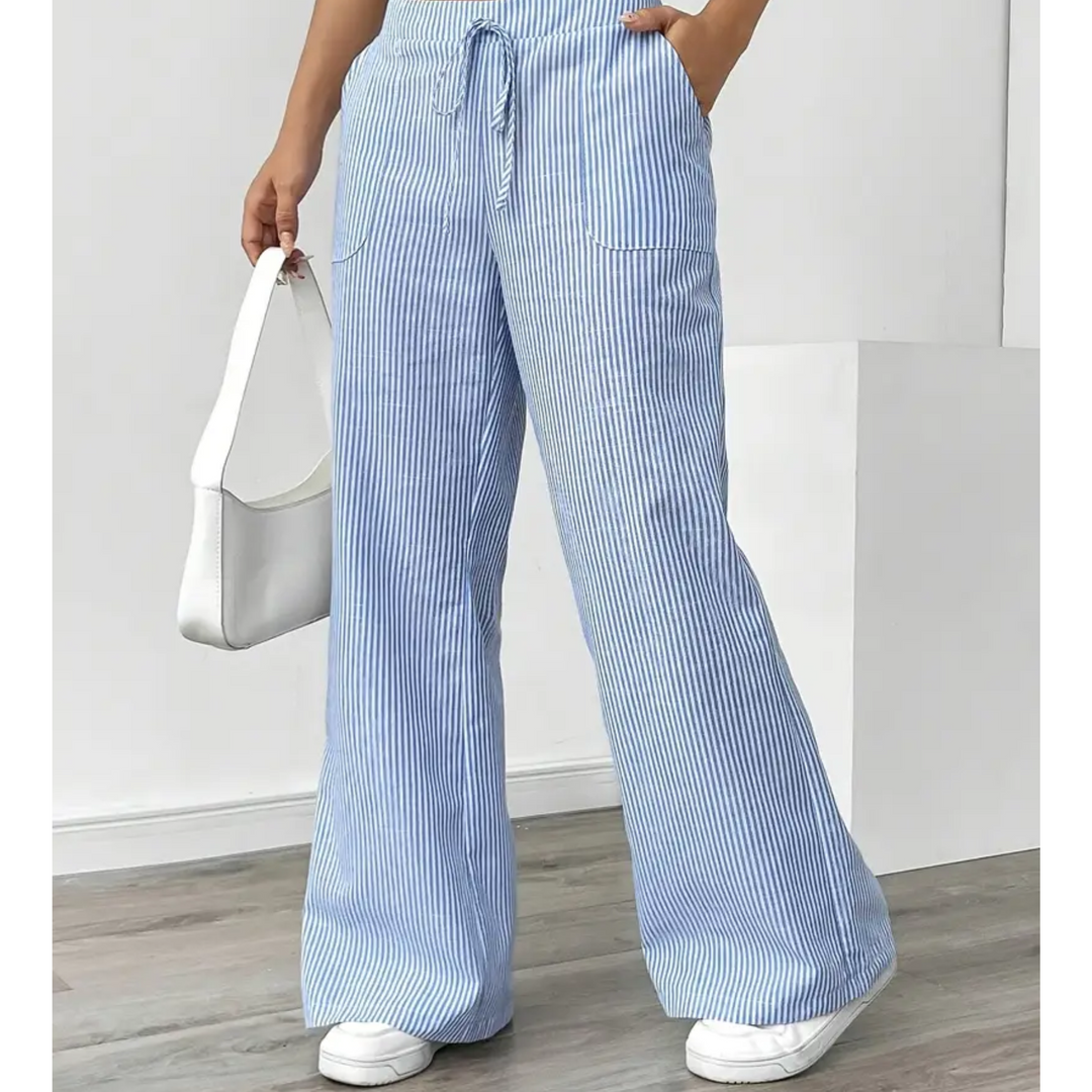 Women’s Pants | Striped With Pockets