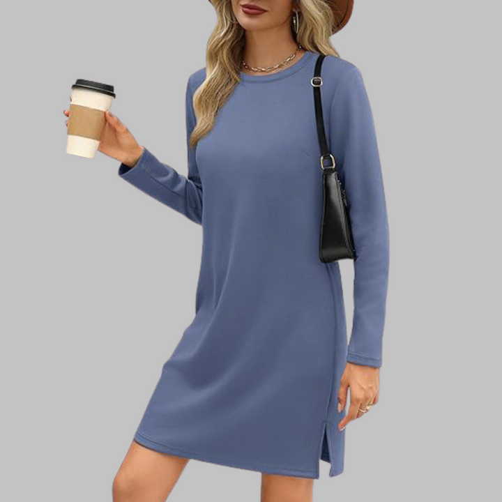 Women’s Dress | Long Sleeve Round Neck