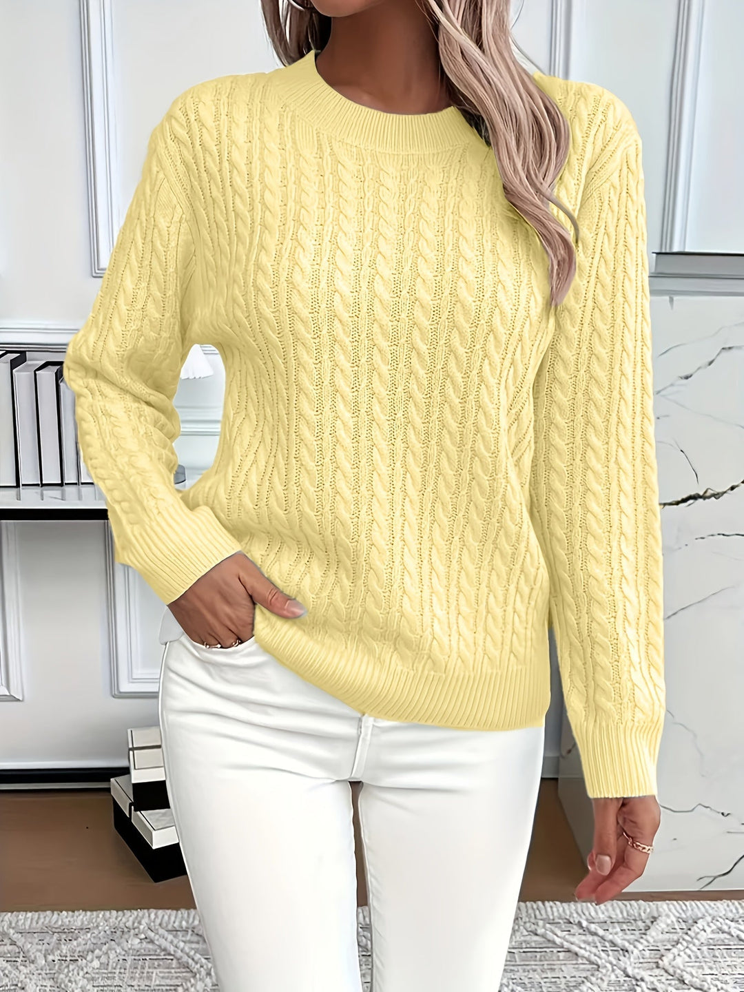 Women's Blouse | Cable Knit Pattern