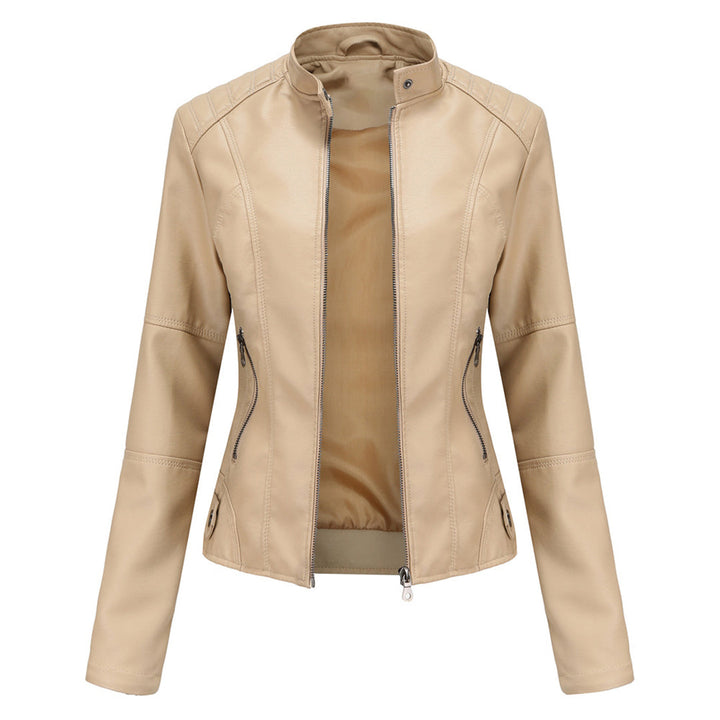 Women's Jacket | Stand Collar Zipper Pockets