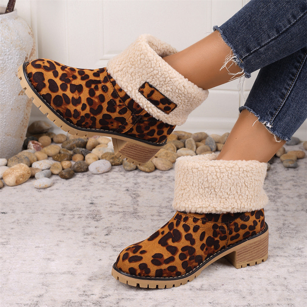 Boots for Women | Faux Shearling Cuff Ankle Style