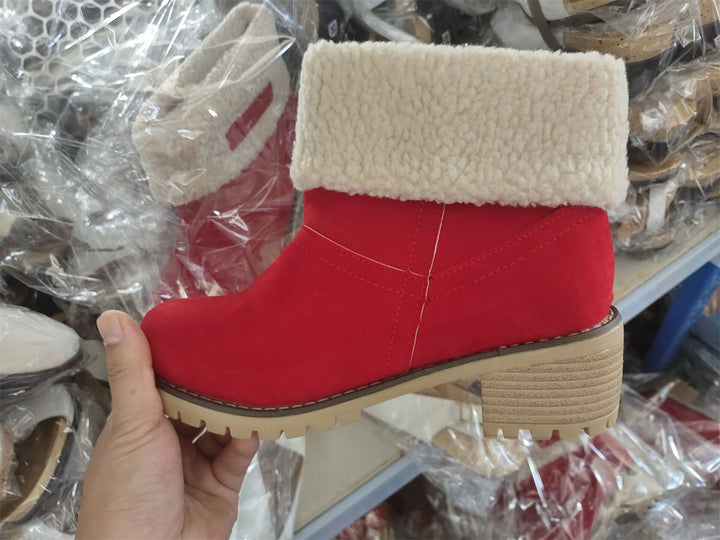 Boots for Women | Faux Shearling Cuff Ankle Style