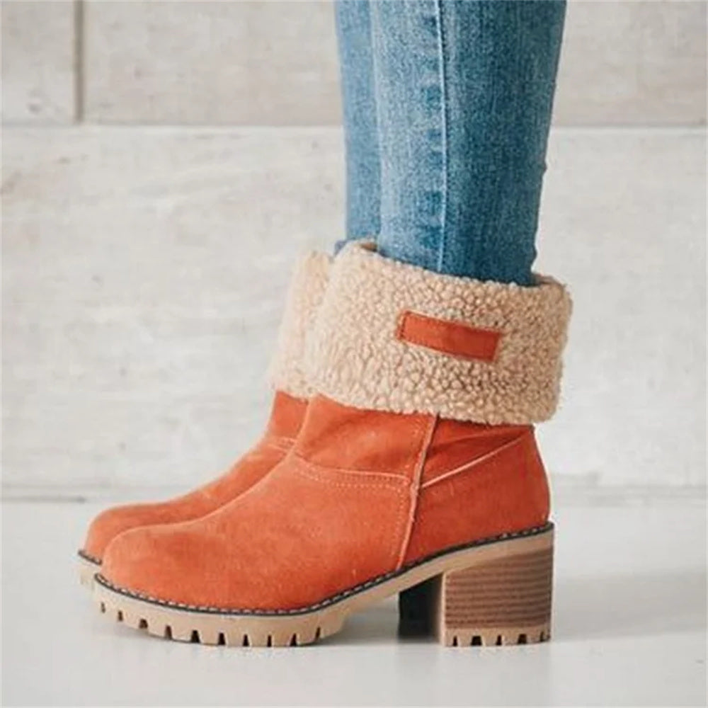 Boots for Women | Faux Shearling Cuff Ankle Style