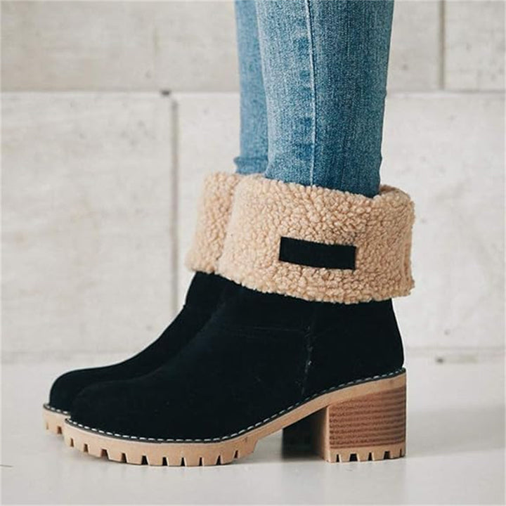 Boots for Women | Faux Shearling Cuff Ankle Style