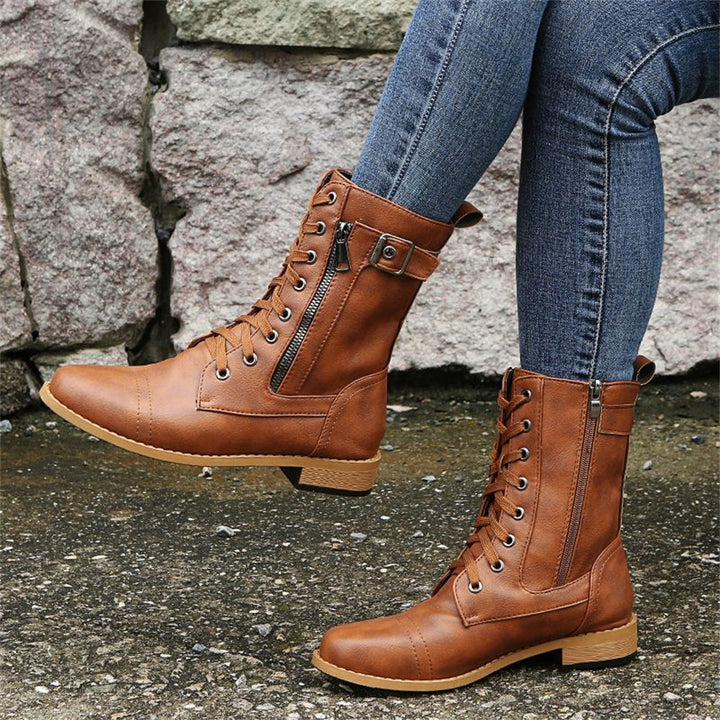 Boots For Women | Slouch Mid-Calf With Strap Detail