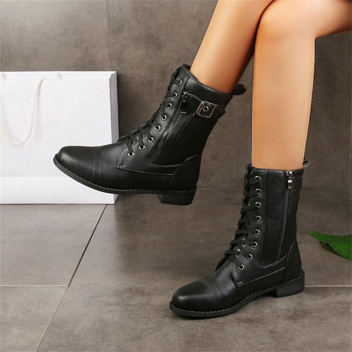 Boots For Women | Slouch Mid-Calf With Strap Detail