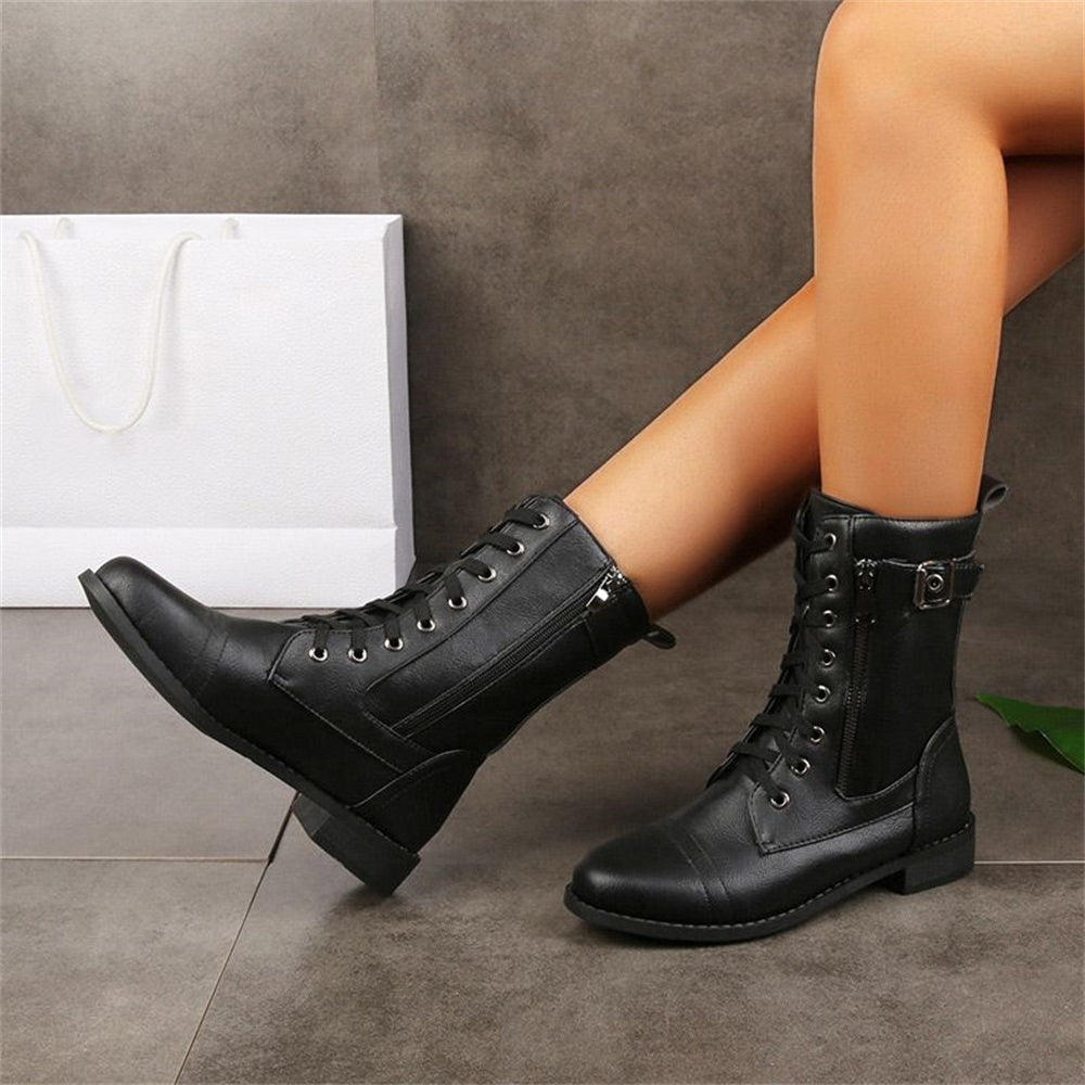 Boots For Women | Slouch Mid-Calf With Strap Detail