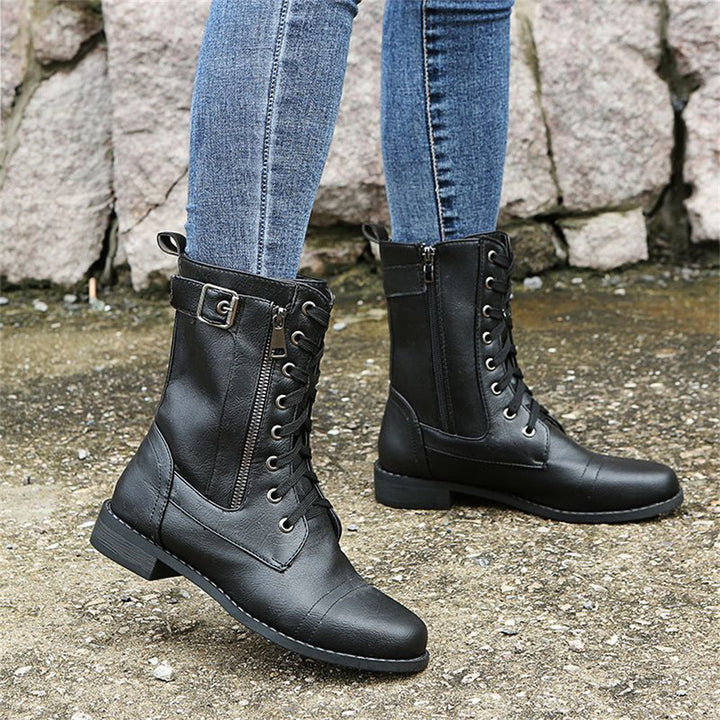 Boots For Women | Slouch Mid-Calf With Strap Detail