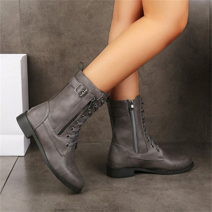 Boots For Women | Slouch Mid-Calf With Strap Detail