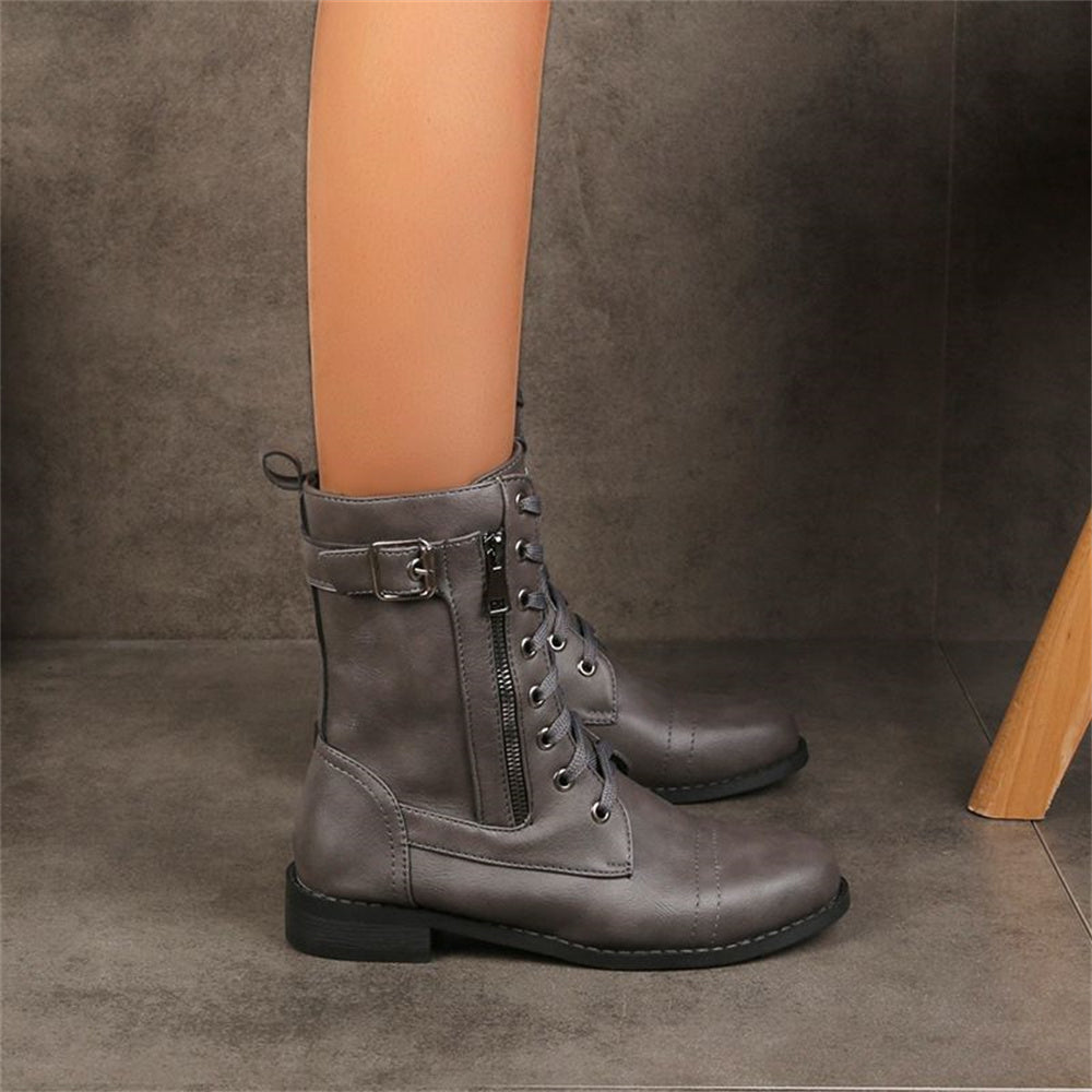Boots For Women | Slouch Mid-Calf With Strap Detail