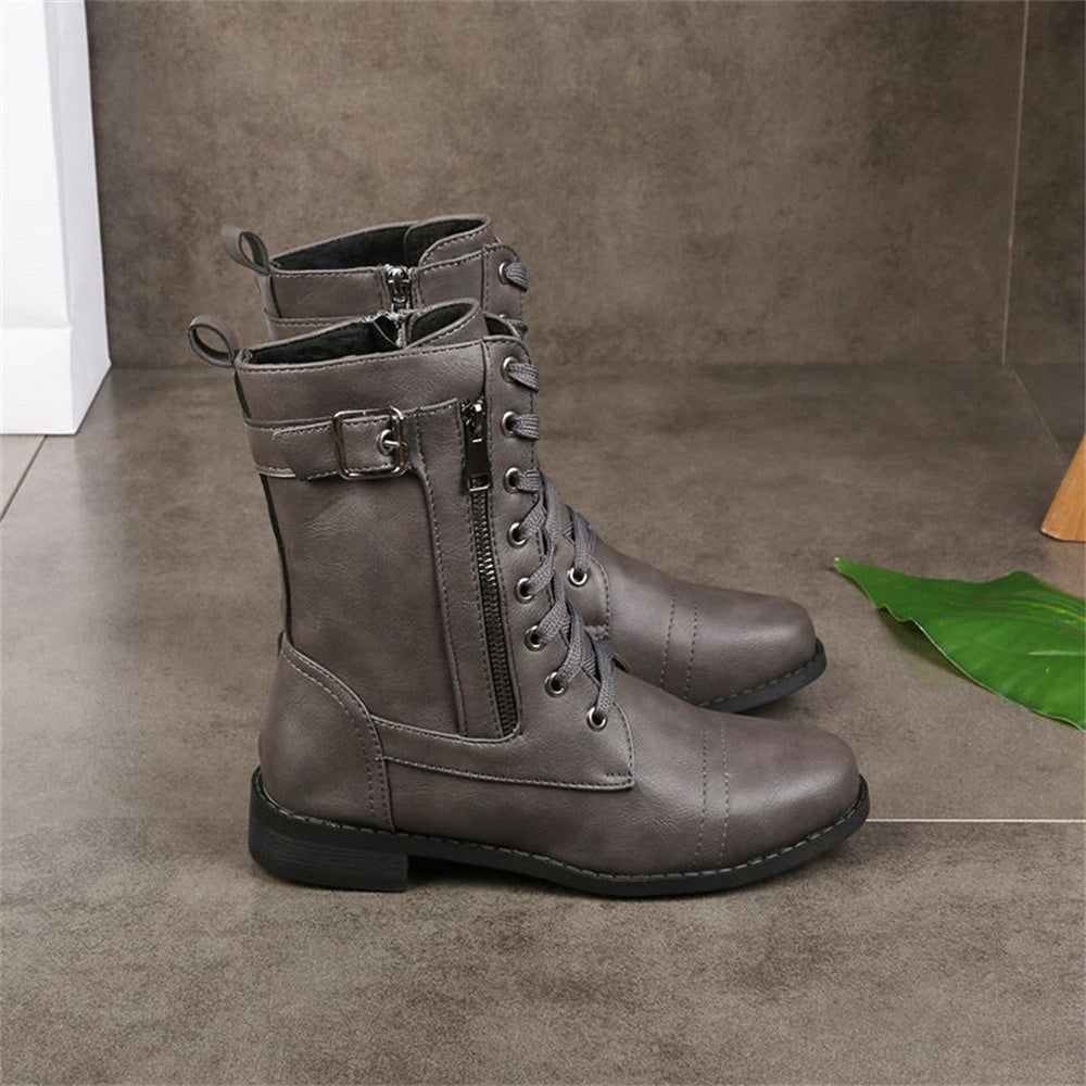 Boots For Women | Slouch Mid-Calf With Strap Detail