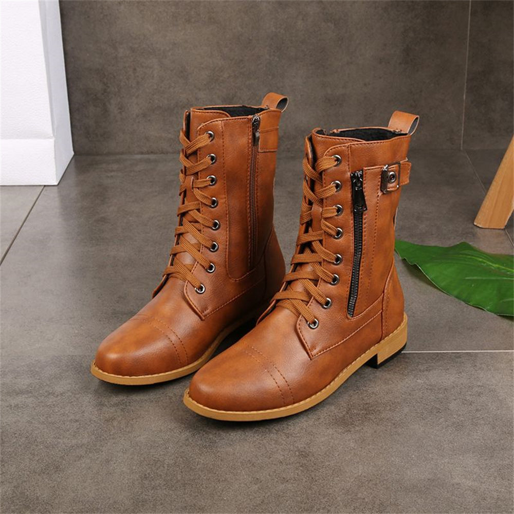 Boots For Women | Slouch Mid-Calf With Strap Detail