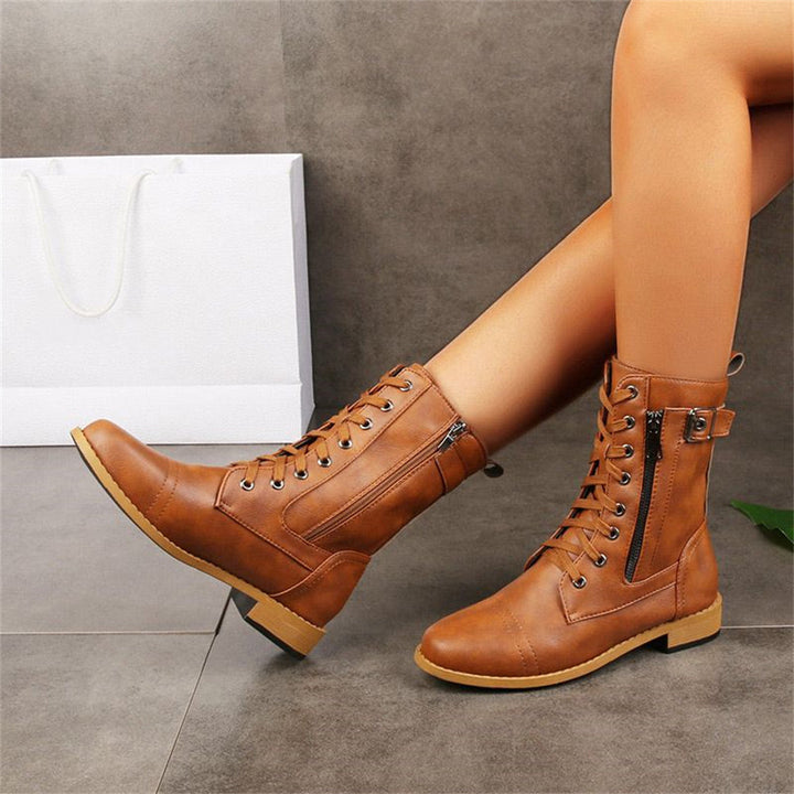 Boots For Women | Slouch Mid-Calf With Strap Detail