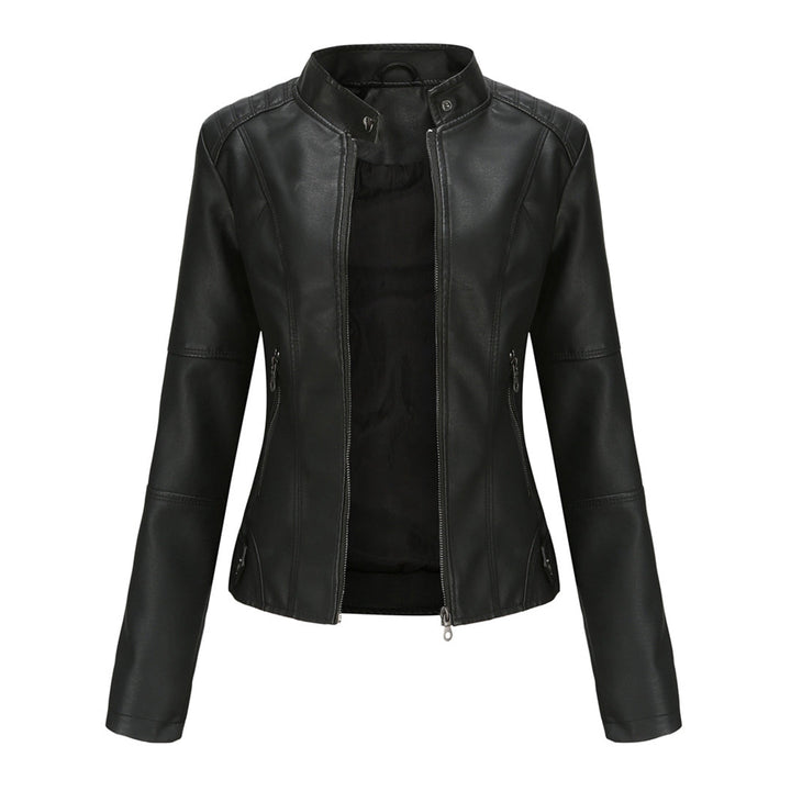 Women's Jacket | Stand Collar Zipper Pockets