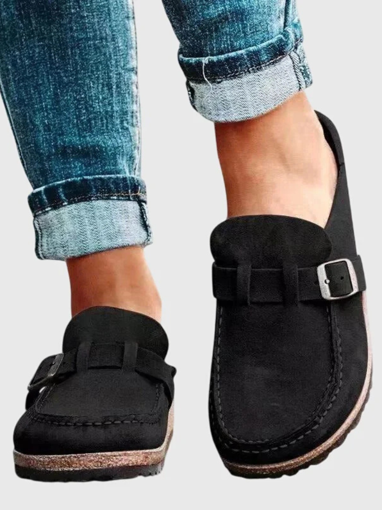 Loafers For Women | Buckle Strap Closed Toe
