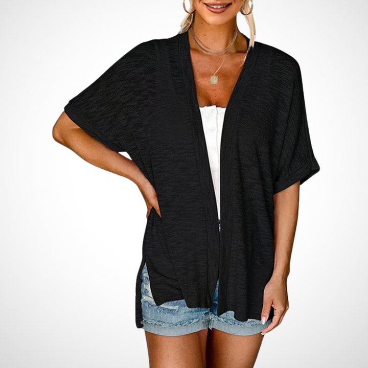 Women’s Cardigan | Draped Open Front