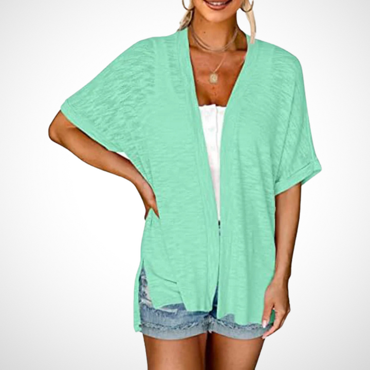 Women’s Cardigan | Draped Open Front