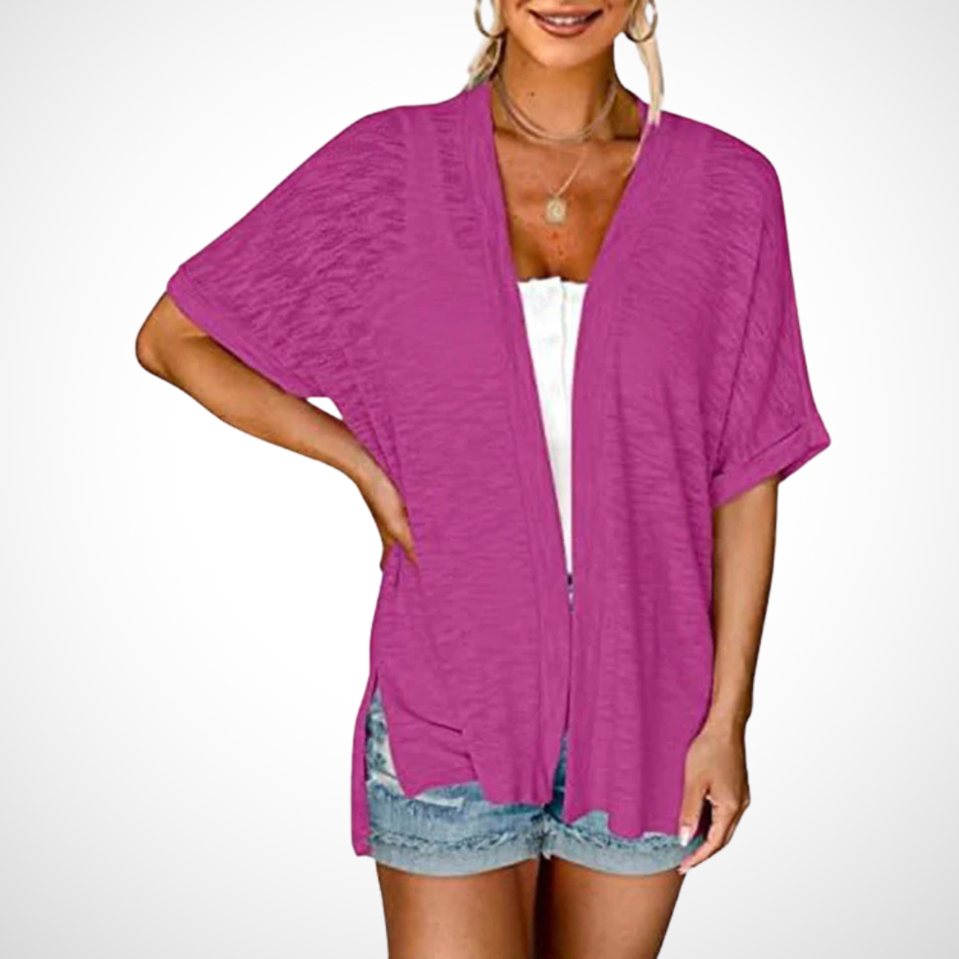 Women’s Cardigan | Draped Open Front