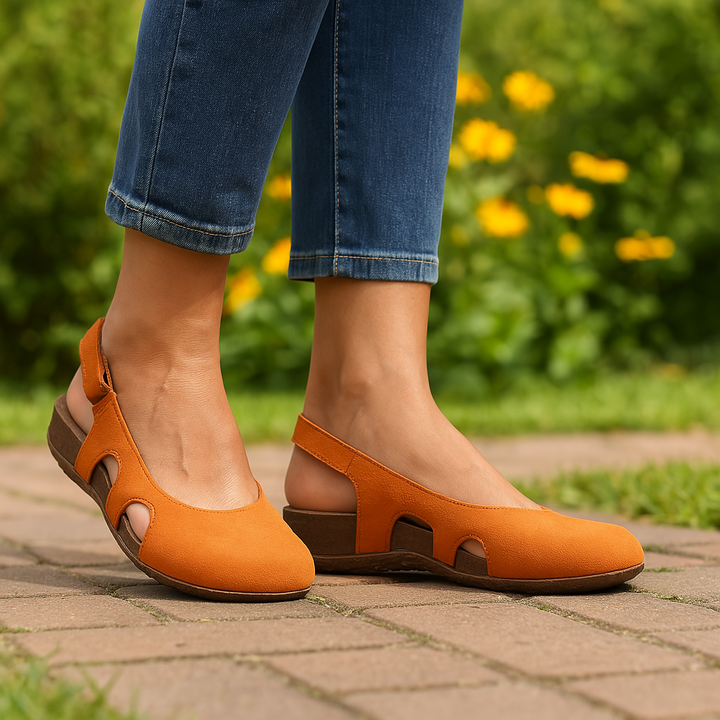 Flats For Women | Closed Toe With Slingback Strap