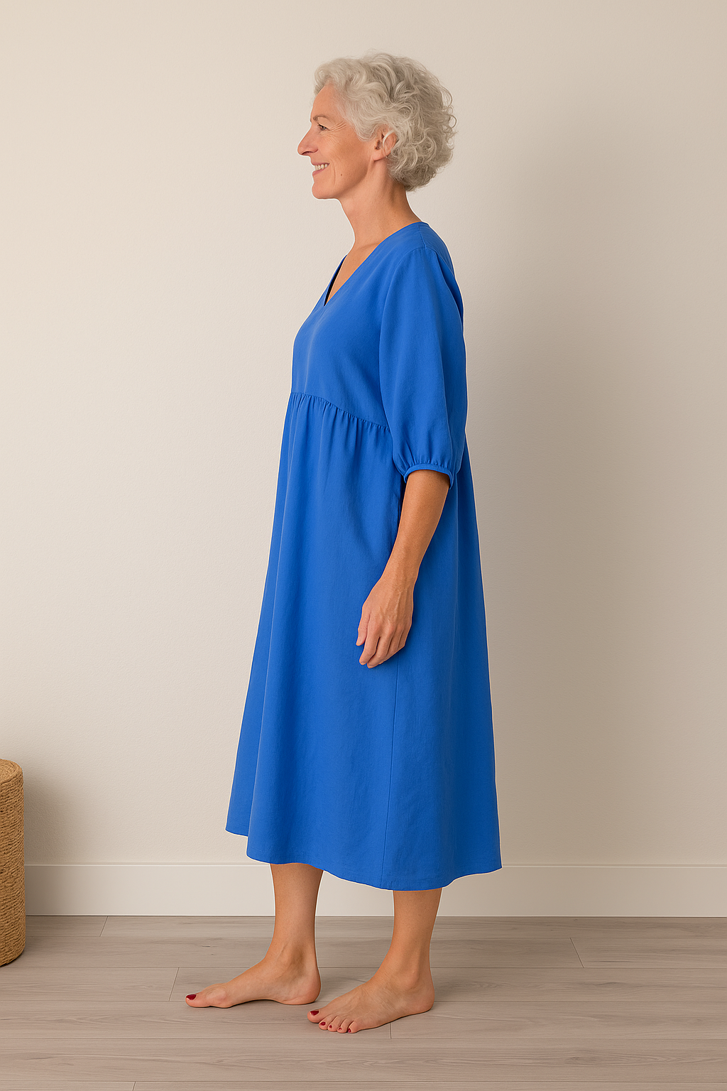 Women's Midi Sundress | V-Neck A-Line