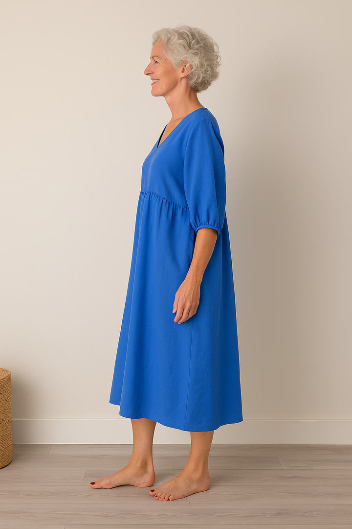 Women's Midi Sundress | V-Neck A-Line