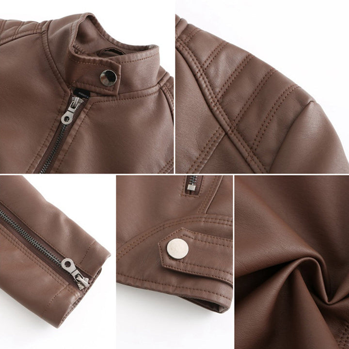 Women's Jacket | Stand Collar Zipper Pockets