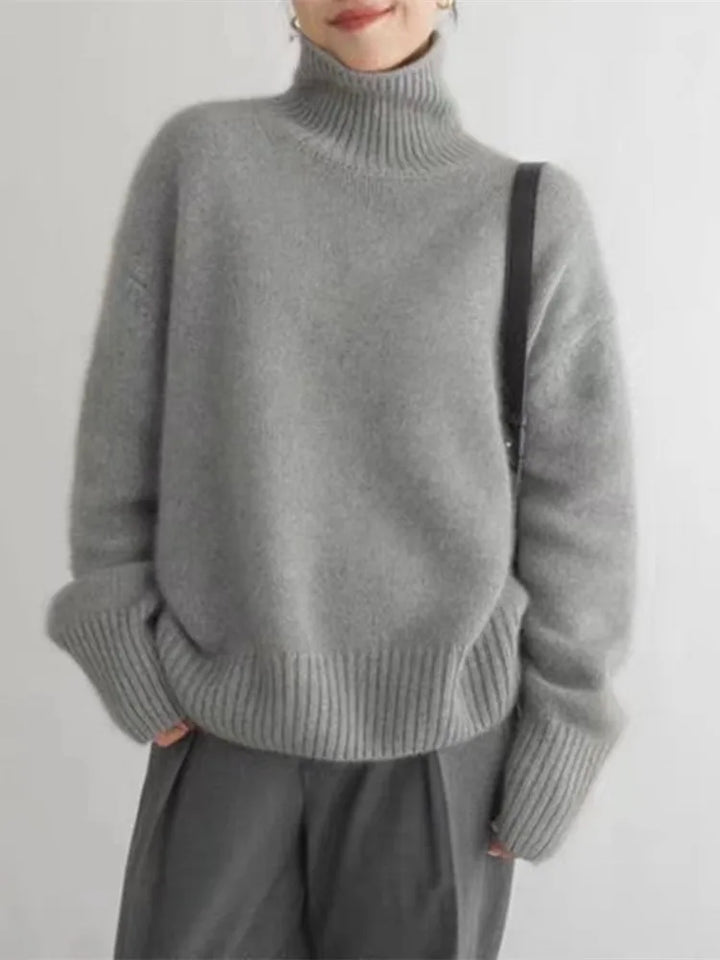 Women’s Sweater | Turtleneck Ribbed Cuffs