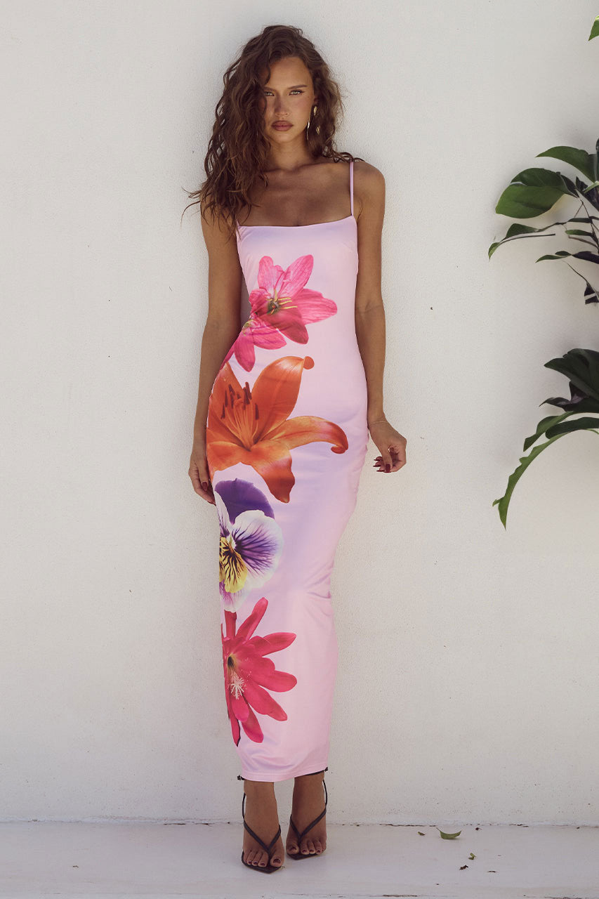 Women's Boho Maxi Dress | Floral Print