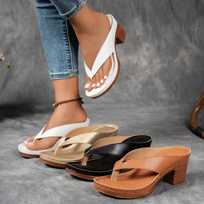 Women's Heeled Sandals | Orthopedic Open Toe