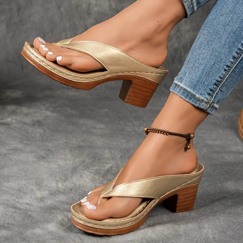 Women's Heeled Sandals | Orthopedic Open Toe