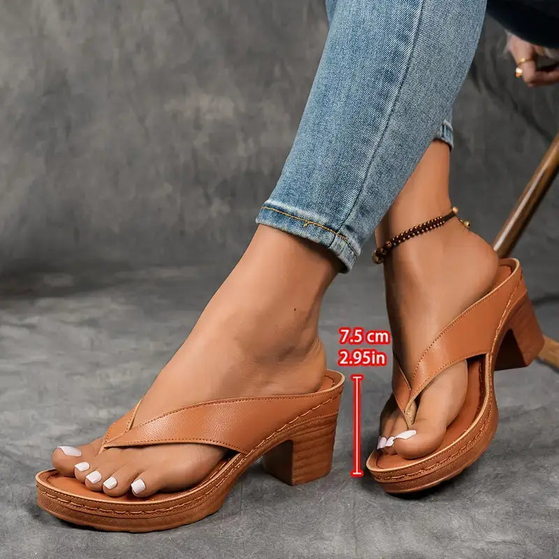 Women's Heeled Sandals | Orthopedic Open Toe
