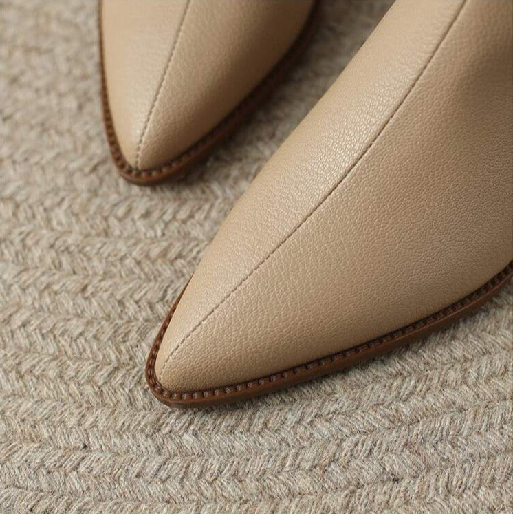 Boots For Women | Ankle Block Heel With Pointed Toe