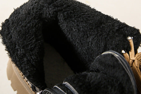 Boots For Women | Lace-Up Ankle Lug Sole With Side Zip