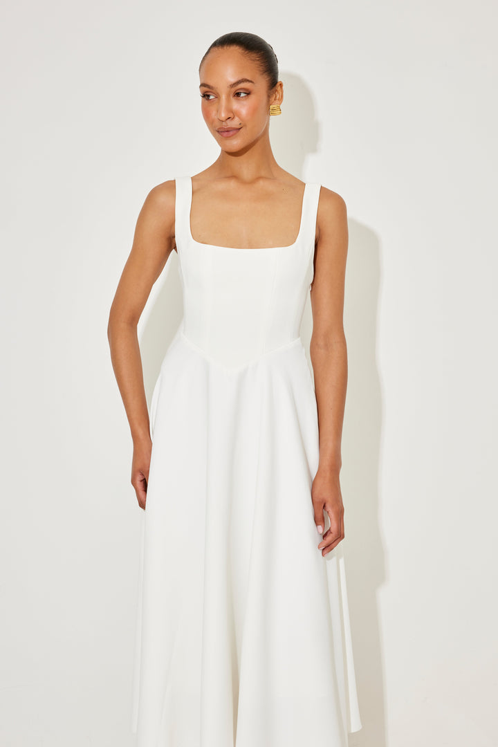 Women's Dress | Square Neck Sleeveless Midi