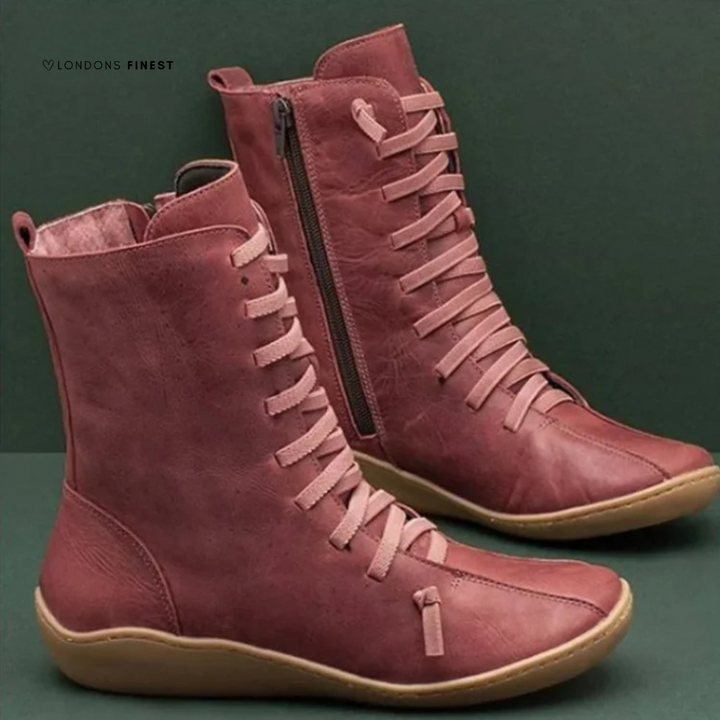 Boots For Women | Lace-Up Ankle With Side Zipper