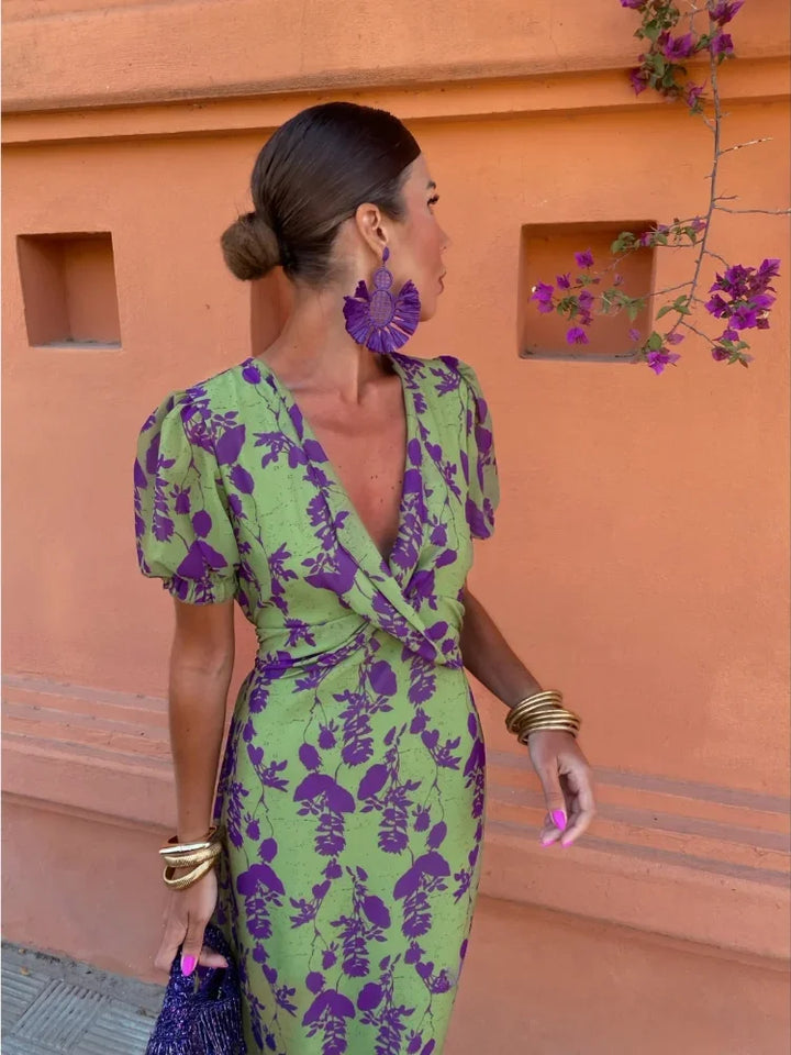 Women's Dress | Floral Print Design Maxi