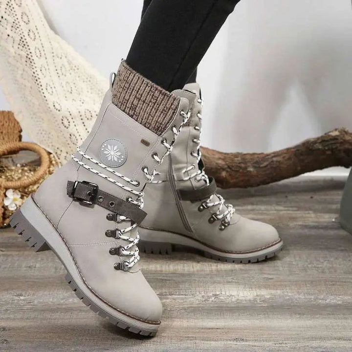 Boots For Women | Mid-Calf Front Closure Design