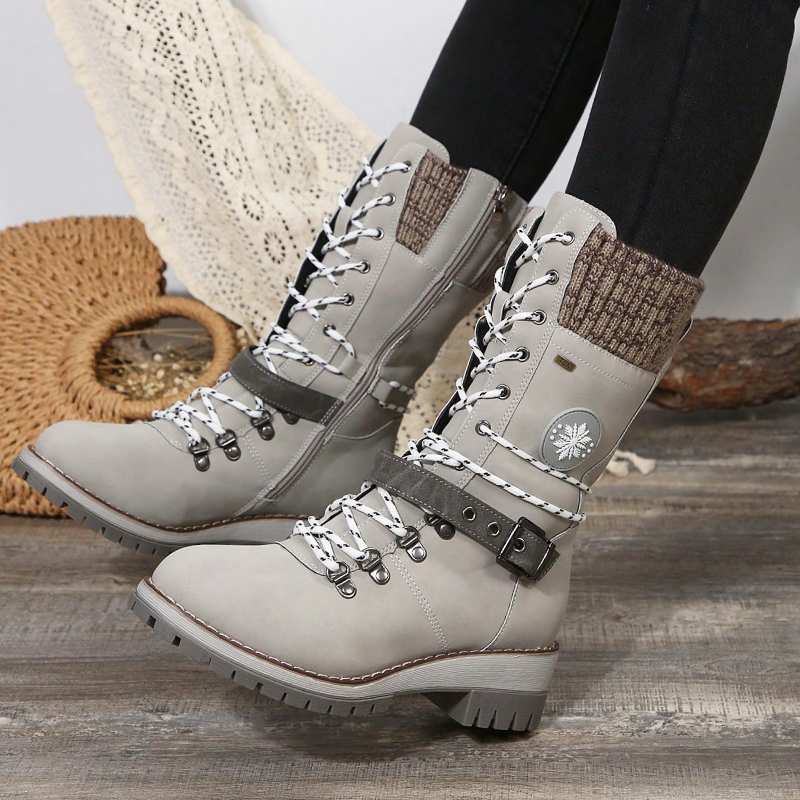 Boots For Women | Mid-Calf Front Closure Design