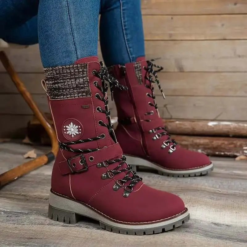 Boots For Women | Mid-Calf Front Closure Design