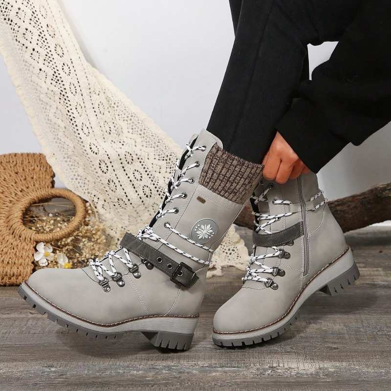Boots For Women | Mid-Calf Front Closure Design
