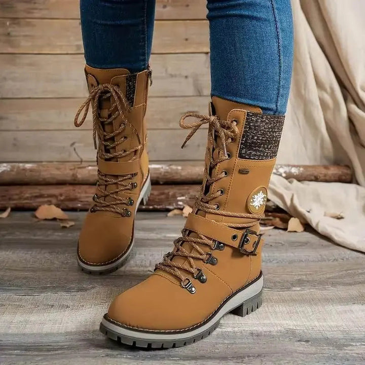 Boots For Women | Mid-Calf Front Closure Design