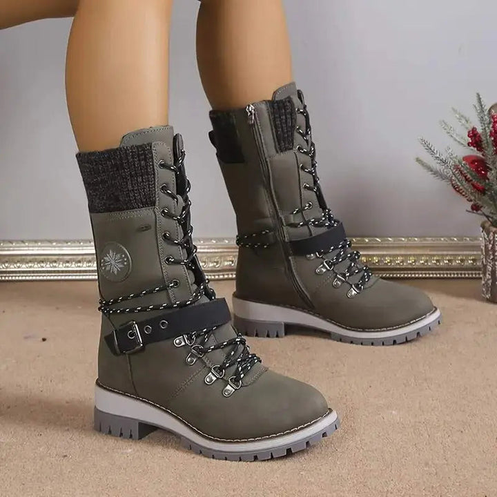 Boots For Women | Mid-Calf Front Closure Design