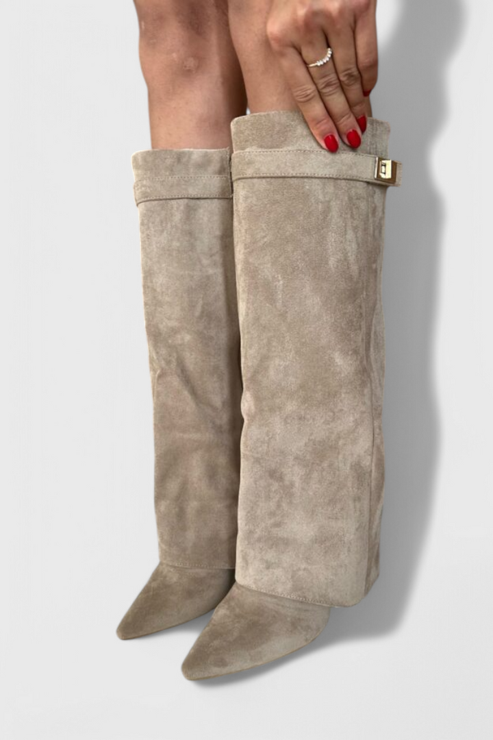 Boots For Women | Knee High Pointed Toe With Slim Heel